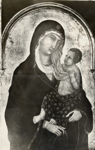 Anonimo — Anonimo senese sec. XIV - Madonna con Bambino — insieme